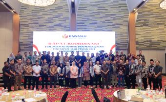 Bawaslu Kabupaten Tanggamus Hadiri Rapat Koordinasi Evaluasi Pencegahan dan Pengawasan Penetapan Hasil Pemilu 2024