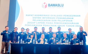 Bawaslu Tanggamus Ikuti kegiatan Evaluasi Penggunaan Sistem Informasi SiGap Lapor Tahun 2024