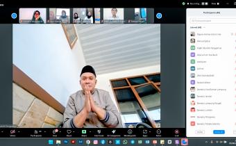 Ketua Bawaslu Kabupaten Tanggamus Ikuti Zooom Meeting