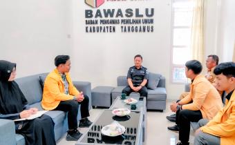 Bawaslu Tanggamus Terima Audiensi IPM, Dorong Generasi Muda Aktif dalam Pengawasan Demokrasi