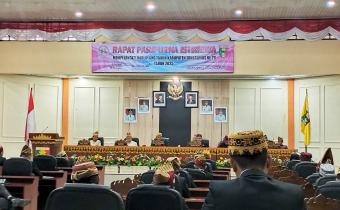 Ketua Bawaslu Tanggamus Hadiri Rapat Paripurna Istimewa DPRD dalam Rangka HUT Kabupaten Tanggamus ke-28
