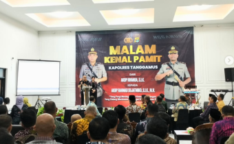 Bawaslu Kabupaten Tanggamus Hadiri Malam Kenal Pamit Kapolres Tanggamus