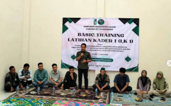 Ketua Bawaslu Kabupaten Tanggamus Hadiri Basic Training LK 1 HMI Cabang Tanggamus