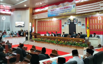 Anggota Bawaslu Tanggamus Hadiri Rapat Paripurna Istimewa DPRD Kabupaten Tanggamus
