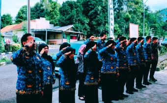 Bawaslu Tanggamus Gelar Apel Peringatan HUT ke-18 Bawaslu RI: Mengukuhkan Demokrasi