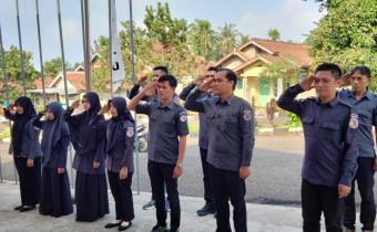 Perkuat Semangat Kerja dan Komunikasi, Bawaslu Tanggamus Gelar Apel Pagi Rutin