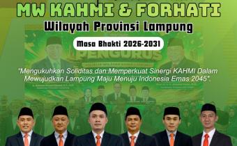 Selamat dan Sukses atas Pelantikan Majelis Wilayah (MW) KAHMI dan FORHATI Provinsi Lampung Masa Bakti 2026–2031