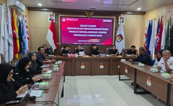 Bawaslu Tanggamus Hadiri Rapat Pleno Pemutakhiran Data Pemilih Berkelanjutan Triwulan II