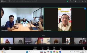 Bawaslu Kabupaten Tanggamus Ikuti Rapat Evaluasi Pelaksanaan Pendidikan Pengawas Partisipatif Gelombang II