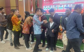 Ketua Bawaslu Kabupaten Tanggamus Hadiri Sidang Terbuka Promosi Doktor Ketua Bawaslu Provinsi Banten