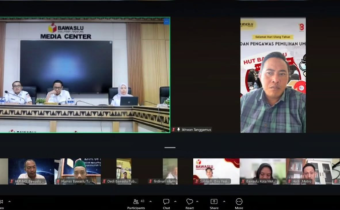 Bawaslu Tanggamus Ikuti Rapat Pemantauan Publikasi Media Sosial dan Pemberitaan Triwulan II Tahun 2026