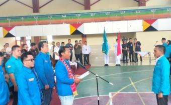 Bawaslu Kabupaten Tanggamus Hadiri Pelantikan Pengurus KNPI Kabupaten Tanggamus Masa Bhakti 2026–2029