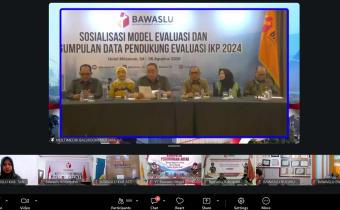 Bawaslu Tanggamus Ikuti Sosialisasi Model Evaluasi dan Pengumpulan Data Pendukung Evaluasi IKP 2024