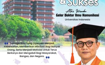 Bawaslu Tanggamus Sampaikan Ucapan Selamat atas Diraihnya Gelar Doktor Ilmu Komunikasi Dr. Ferdinand Eskol Tiar Sirait